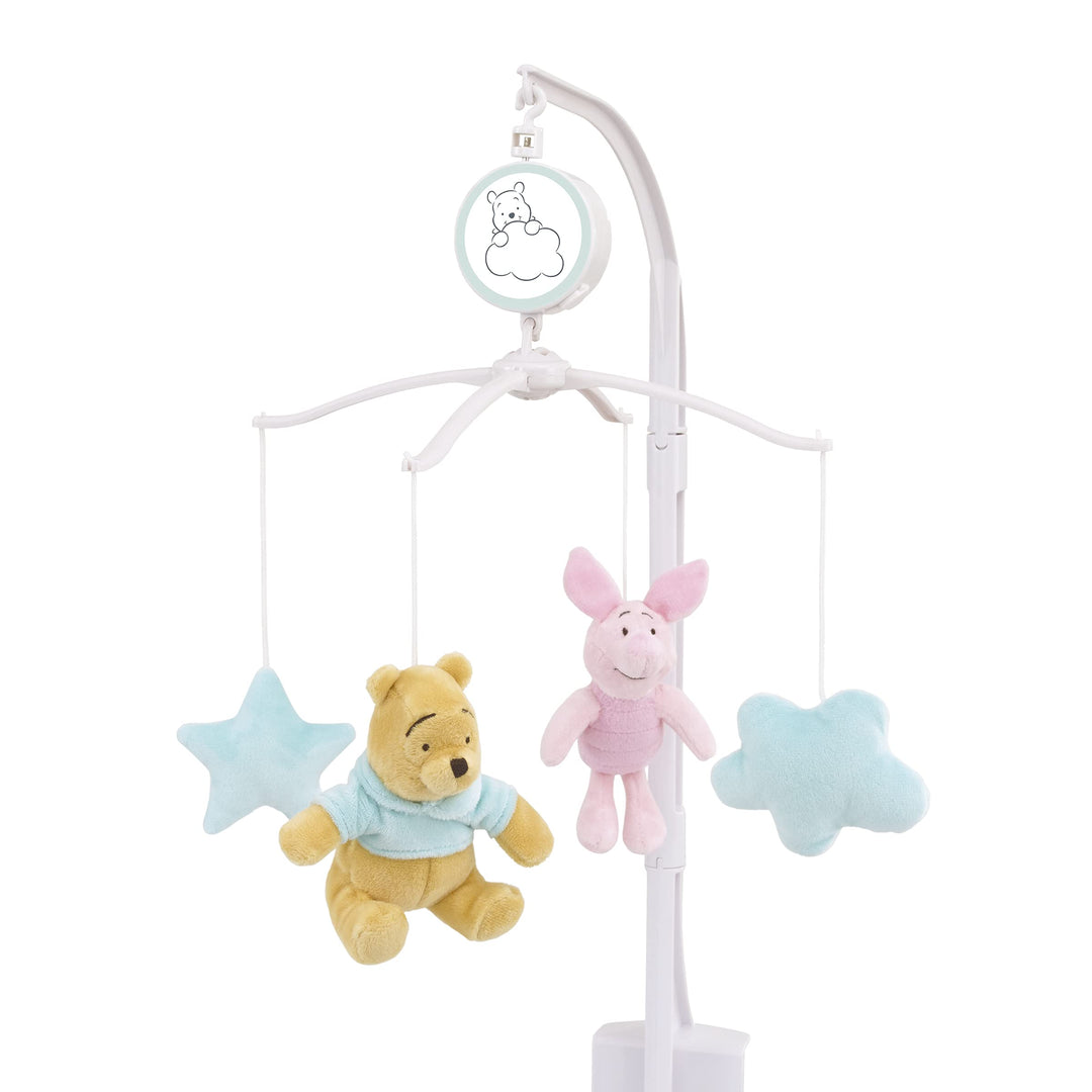 Disney Winnie The Pooh Hello Sunshine Nursery Musical Mobile with Plush Winnie The Pooh, Piglet &amp; Aq
