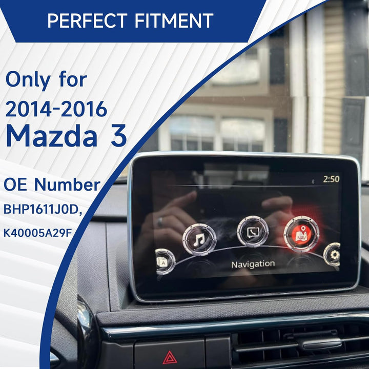 7 Zoll Touchscreen für Mazda 3 2014‑2016, Touchscreen Digitizer, Touchscreen Display Glas Acryl Tran