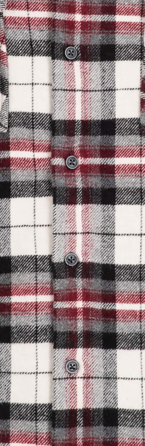 Rock Creek Herren Hemd Kariert Kapuzenhemd M65 3XL Weiss - H257, 3XL Weiss - H257