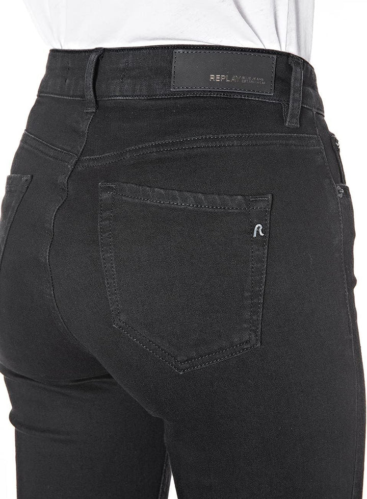 Replay Damen Florie Jeans 26W / 28L Schwarz (098 Black), 26W / 28L Schwarz (098 Black)