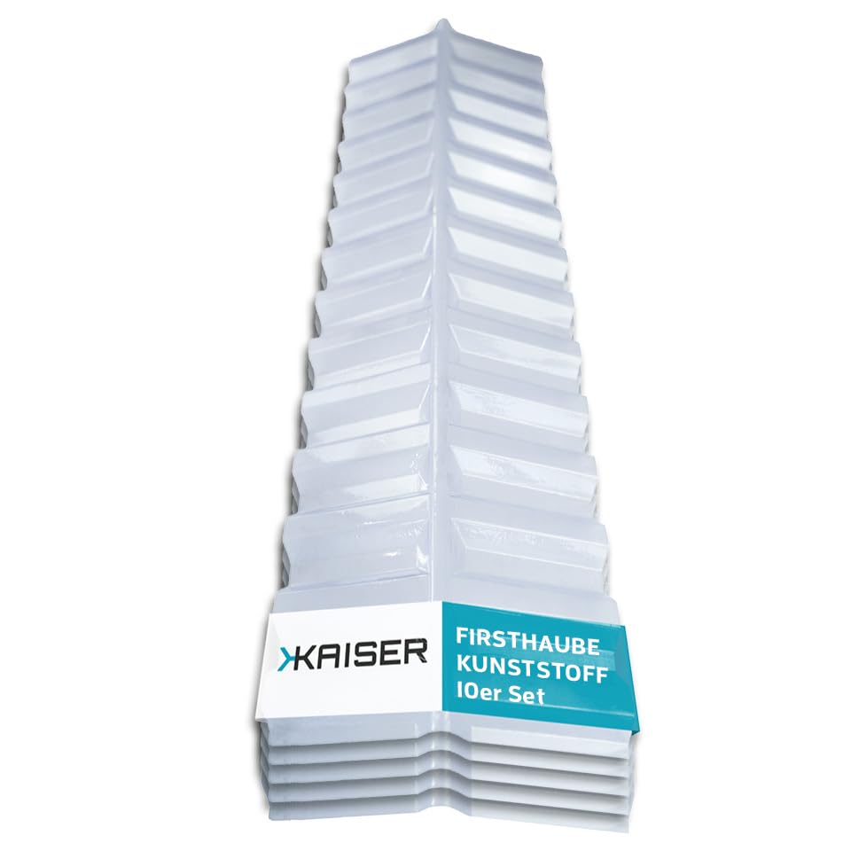 KAISER plastic® Firsthaube Klar | Wellplatten Dach Abdeckung, Welldach Kunststoff | Dachplatten wett