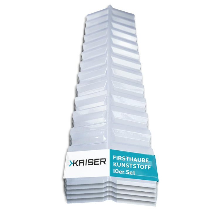 KAISER plastic® Firsthaube Klar | Wellplatten Dach Abdeckung, Welldach Kunststoff | Dachplatten wett