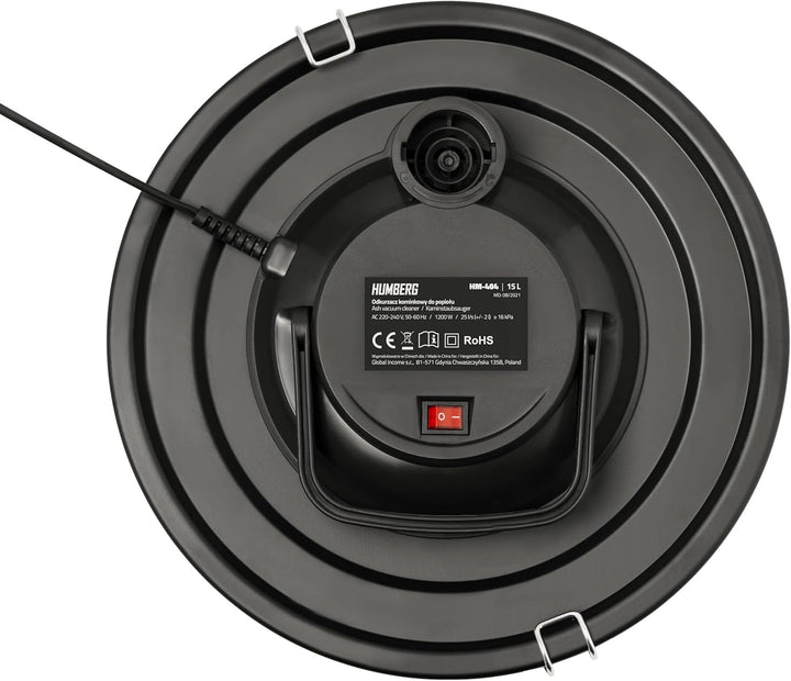 Humberg 15L 1200W HM-404 Trockensauger für Asche und Schutt Beutellos