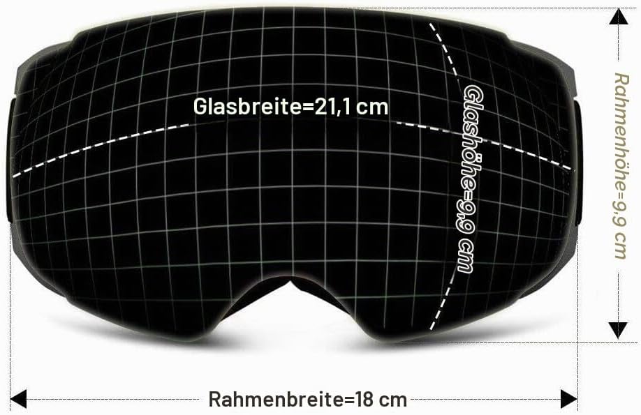OhO Camera Ski Goggles, 4K Camera Snowboard Goggles with Adjusted View of Camera Recroding Wifi-Mult