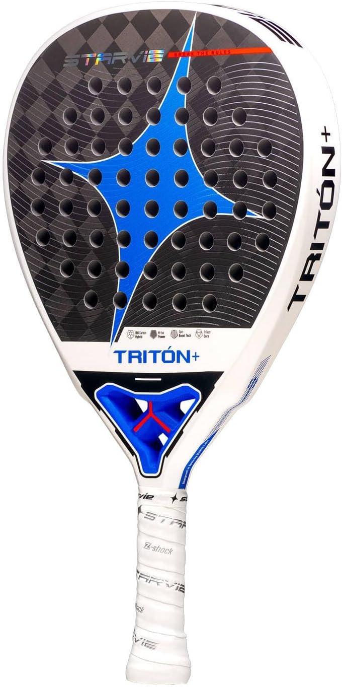 Starvie Triton Power + Padelschläger vollflächig weiss 394g