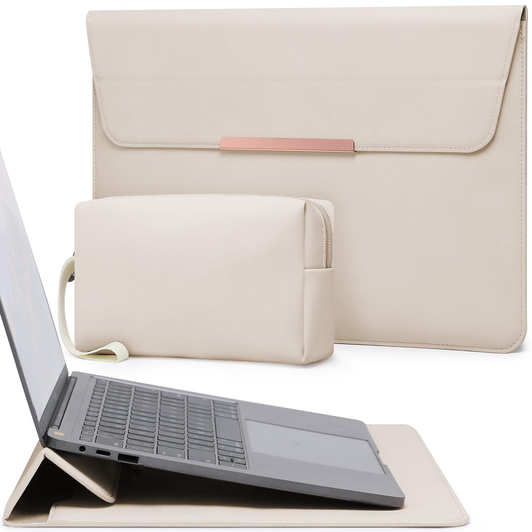 HYZUO 13 Zoll Laptop Hülle Tasche mit Ständer für MacBook Air 13 M5 A3449 M4 M3 M2 M1 2026-2018, Mac