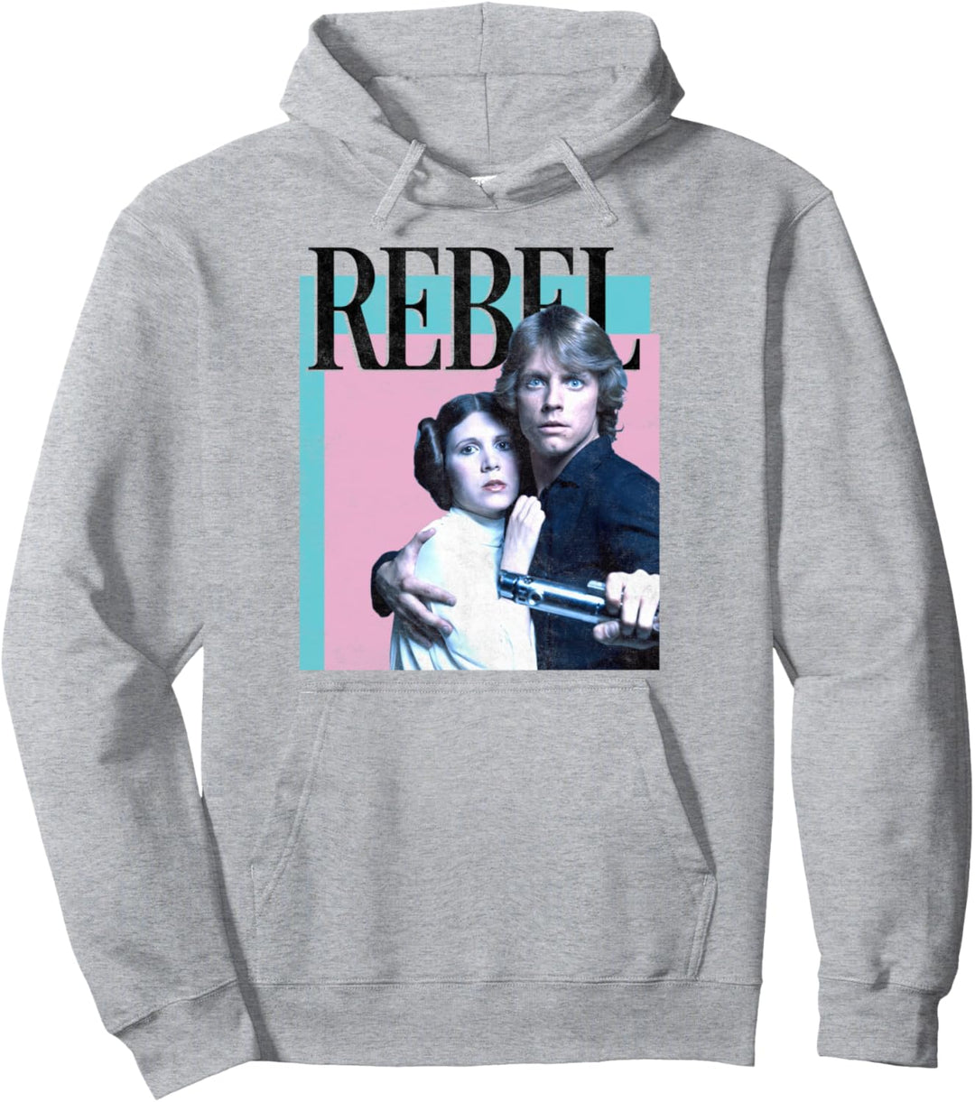 Star Wars Princess Leia & Luke Rebel Poster Pullover Hoodie