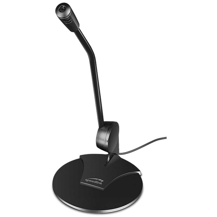 Speedlink PURE Desktop Voice Microphone - Tischmikrofon mit Klinkenstecker für Büro und Schreibtisch