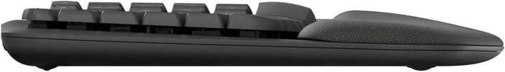 Logitech Wave Keys kabellose ergonomische Tastatur - Grafit, Französisches AZERTY-Layout