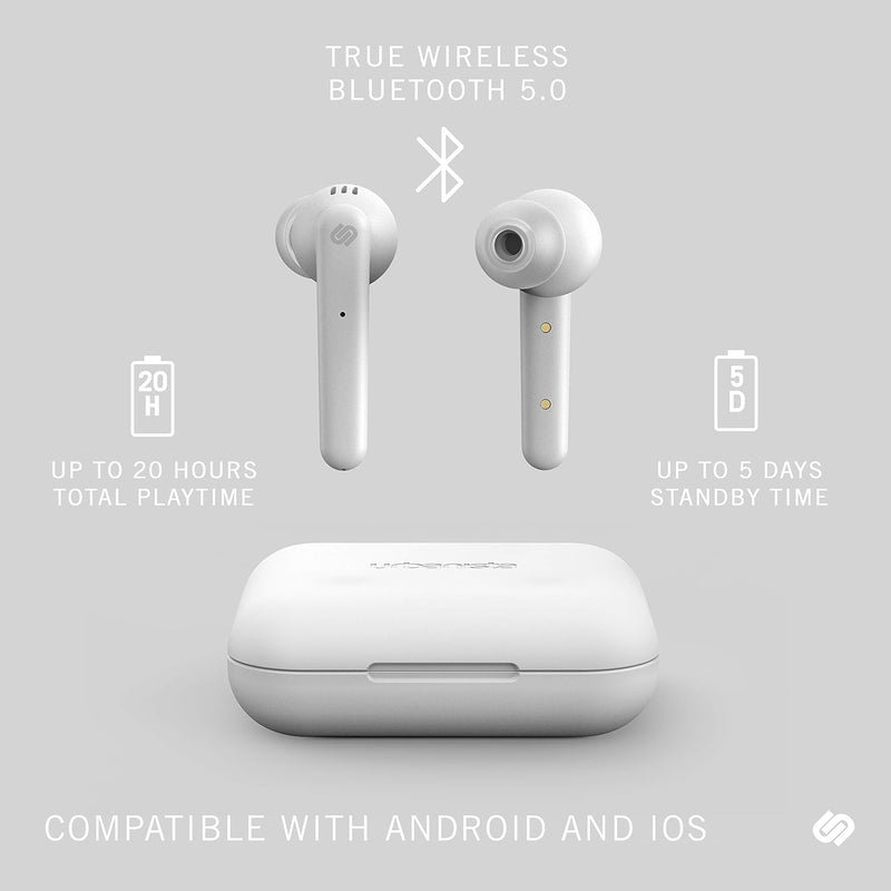 Urbanista Paris True Wireless Kopfhörer 20H, Bluetooth 5.0, Geräuschdämpfende Kopfhörer mit Touchste