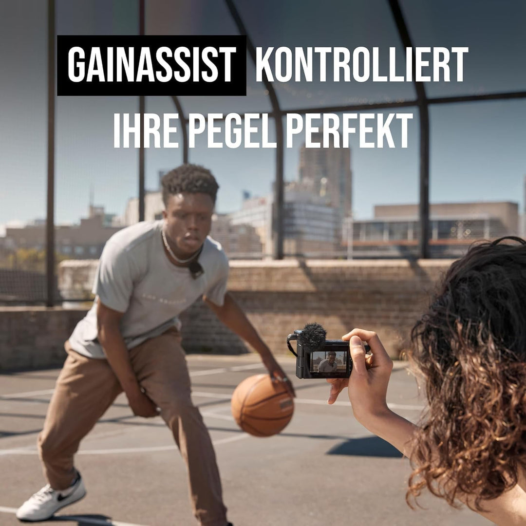 Rode Wireless ME Dual Mikrofon Funksystem + Interview GO Handadapter + keepdrum Fell-Windschutz BK W