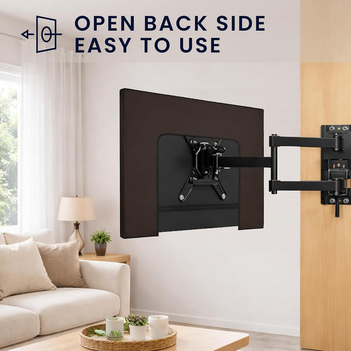kwmobile 85" TV Abdeckung Indoor - Fernseher Hülle Bildschirmschutz Abdeckung - TV Bildschirm Staubs