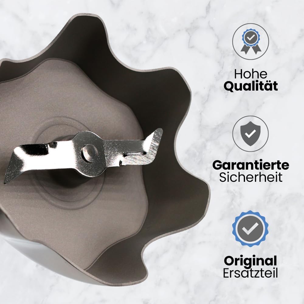Anakel Home Ersatz-Mixerarm kompatibel mit Braun Multiquick 5 und Minipimer 3 mit 4-Wellen-Spitze |