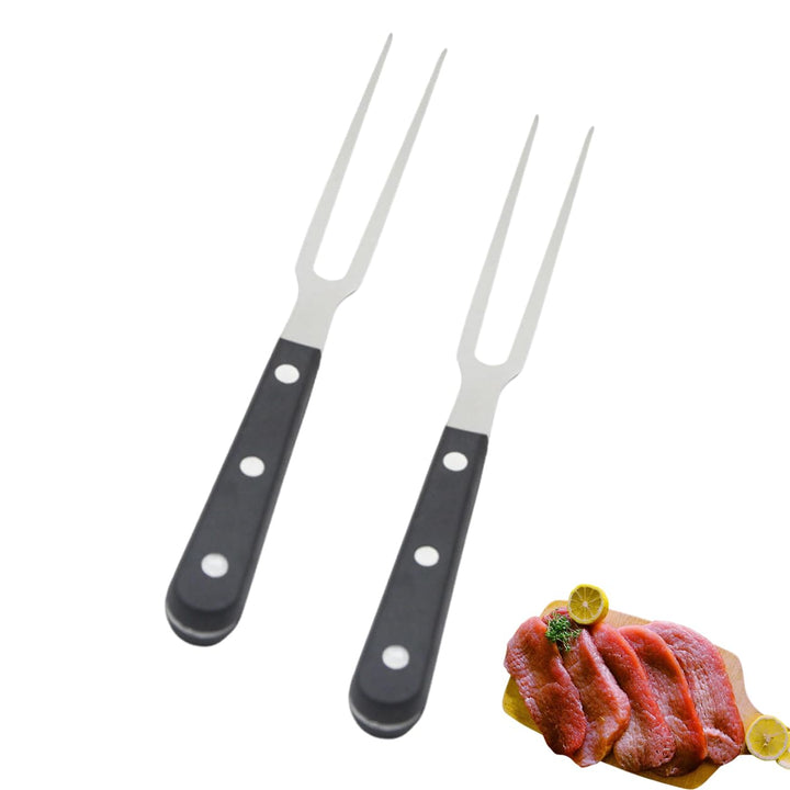 Fleischgabel, Fleischgabel Edelstahl Grillgabel mit Ergonomischem Griff, Nicht Leicht zu Biegen für