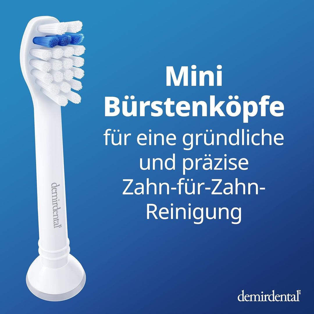 8er demirdental Ersatzbürsten passend für Philips Sonicare, Mini Extra Soft Aufsätze & Aufsteckbürst