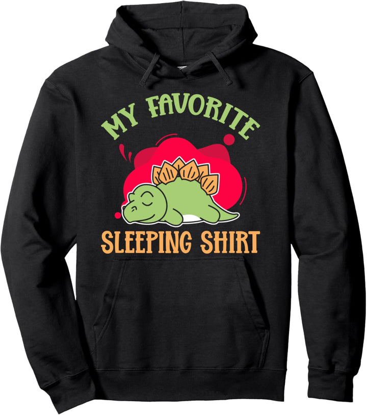Langschläfer Pyjama Nachteule Schlafmütze Schlafshirt Dino Pullover Hoodie