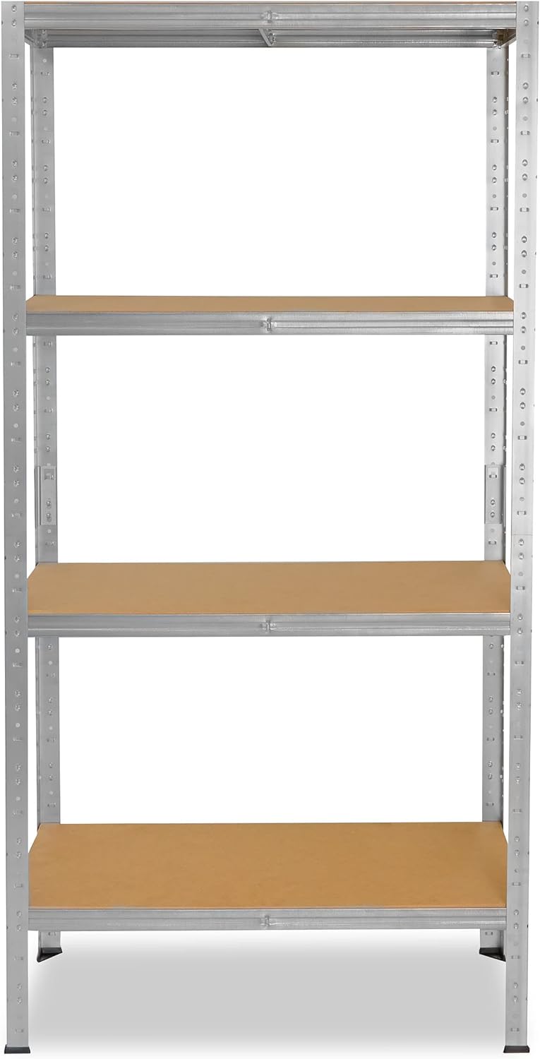 shelfplaza® 155x50x23cm Home Schwerlastregal verzinkt/Metallregal mit 4 Böden/Kellerregal Metall, Ga