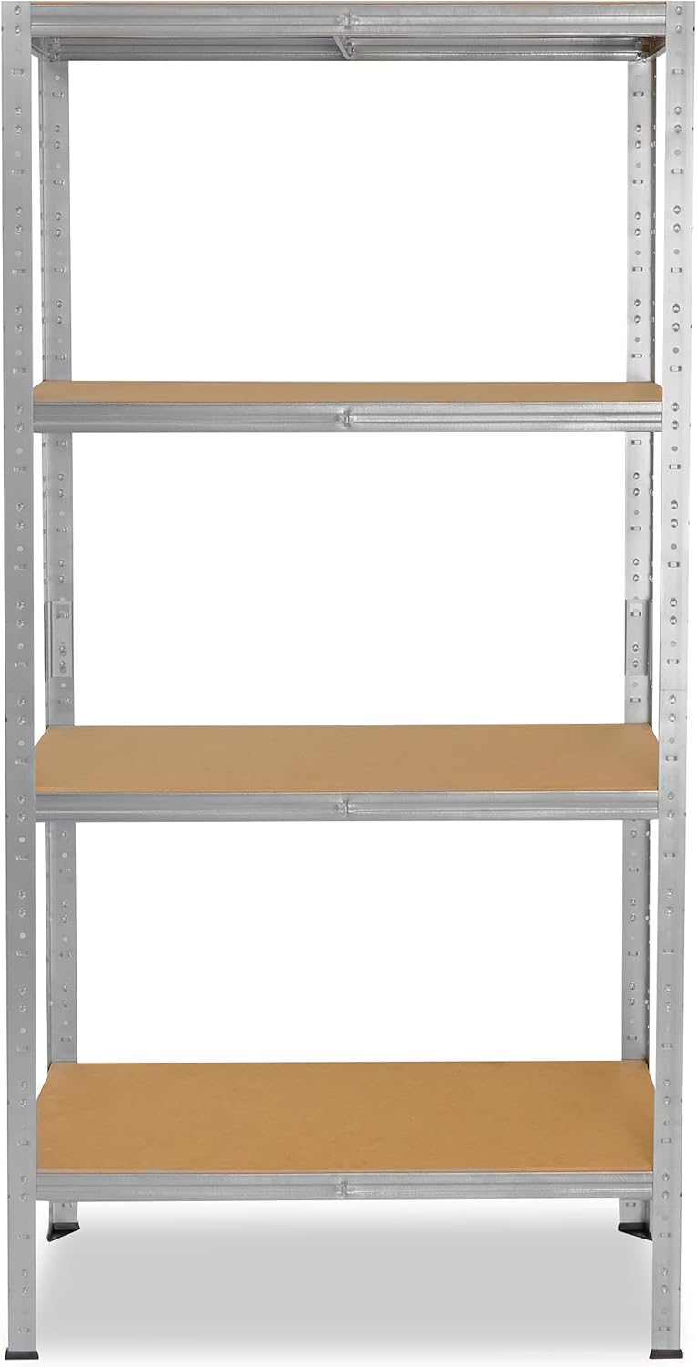 shelfplaza® 155x50x40cm HOME Schwerlastregal verzinkt/Metallregal mit 4 Böden/Kellerregal Metall, Ga