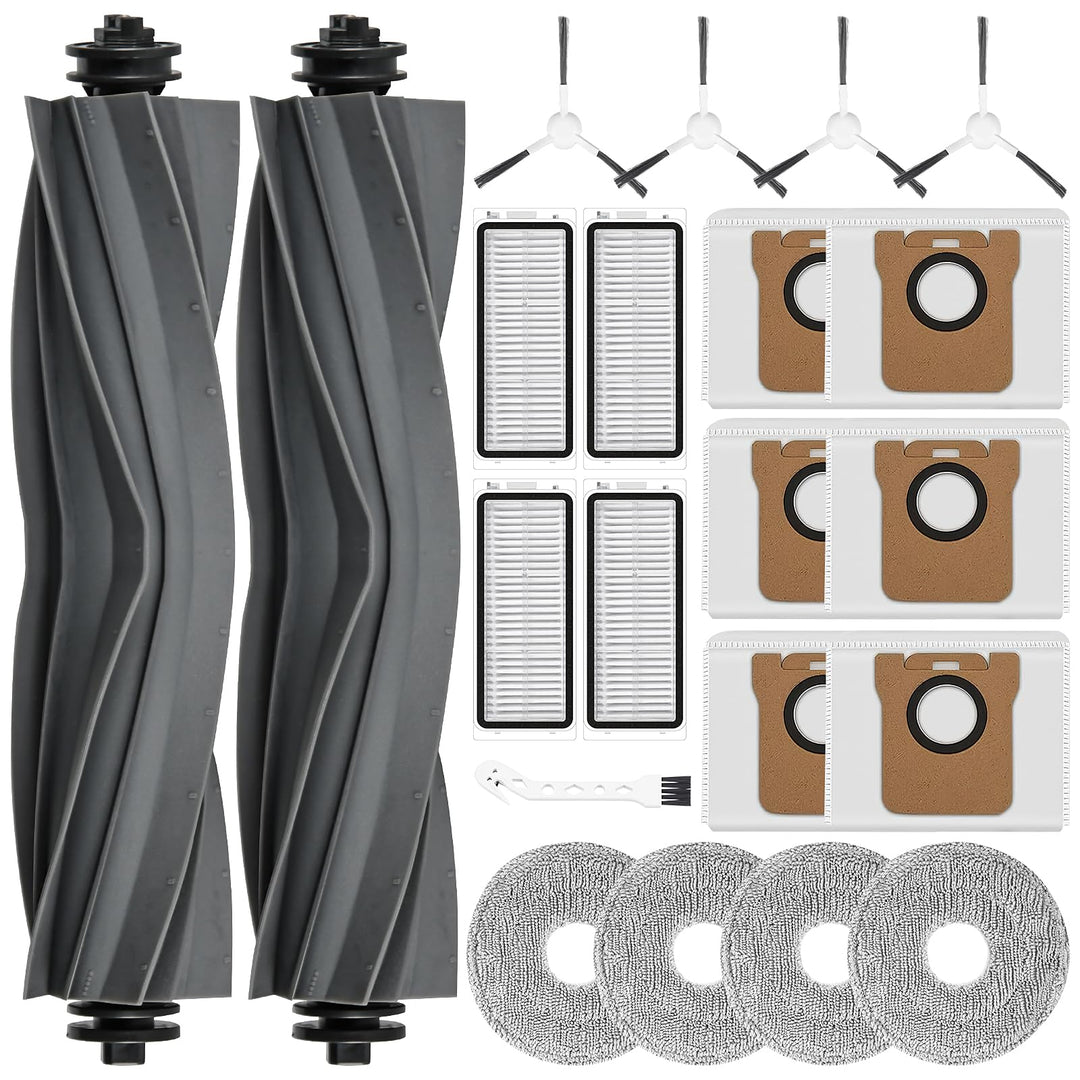 21 Stück Zubehör für Dreame L20 Ultra Saugroboter, Ersatzteile Set für L20 Ultra, 2 Hauptbürste, 6 S