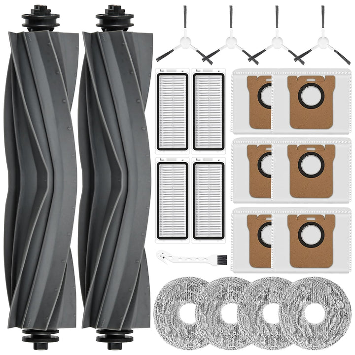 21 Stück Zubehör für Dreame L20 Ultra Saugroboter, Ersatzteile Set für L20 Ultra, 2 Hauptbürste, 6 S