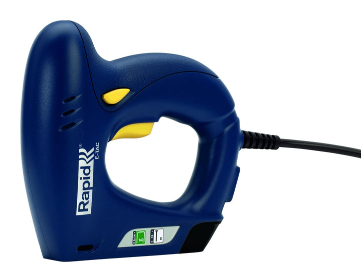 Rapid Elektrotacker E-tac, Tacker für Holz und Folien, Leicht, für Klammern Typ 140, 6-14mm und Näge