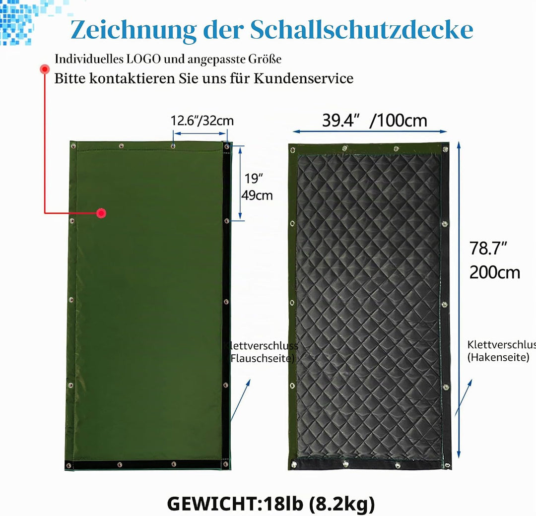 Schallschutz Vorhang Heavey Schallmauer, temporäre Bau Verkehrs Industrie Sportplätze Outdoor-Schall