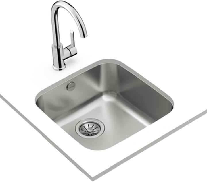 Teka BE 40.40 1C - Unterbauspüle, 1 Spüle unter der Arbeitsplatte, Küchenspüle 50 cm, Edelstahlspüle