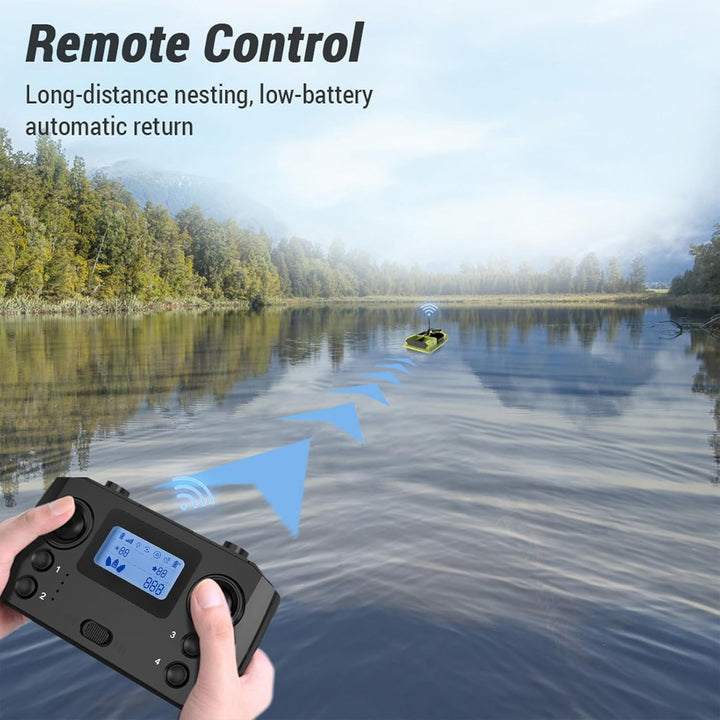 Kavolet Fernbedienung für GPS-Angelköderboot D19 D20 Dual-Hand-LCD