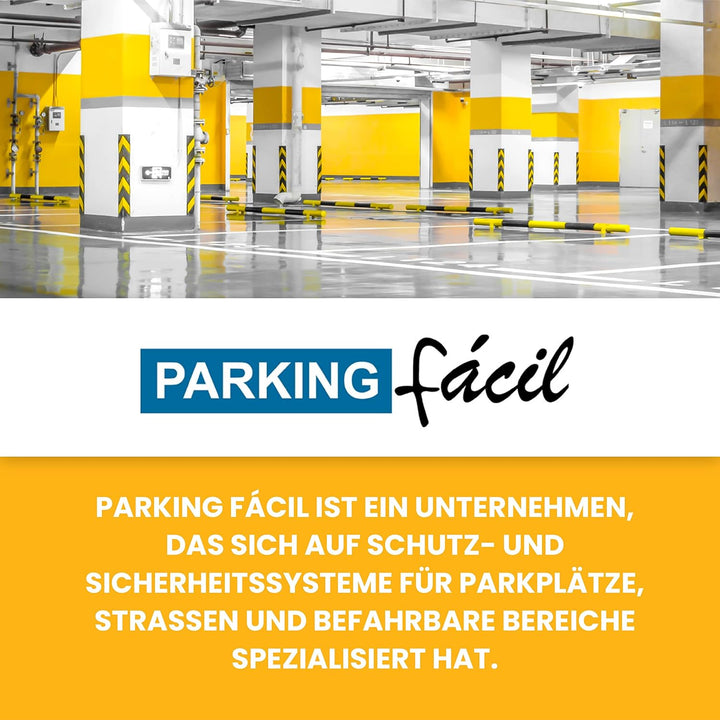 PARKING FACIL | Parkplatzsperre/Parkbügel zum Sichern von Parkplätzen Modell ECO-M | Vorhängeschloss