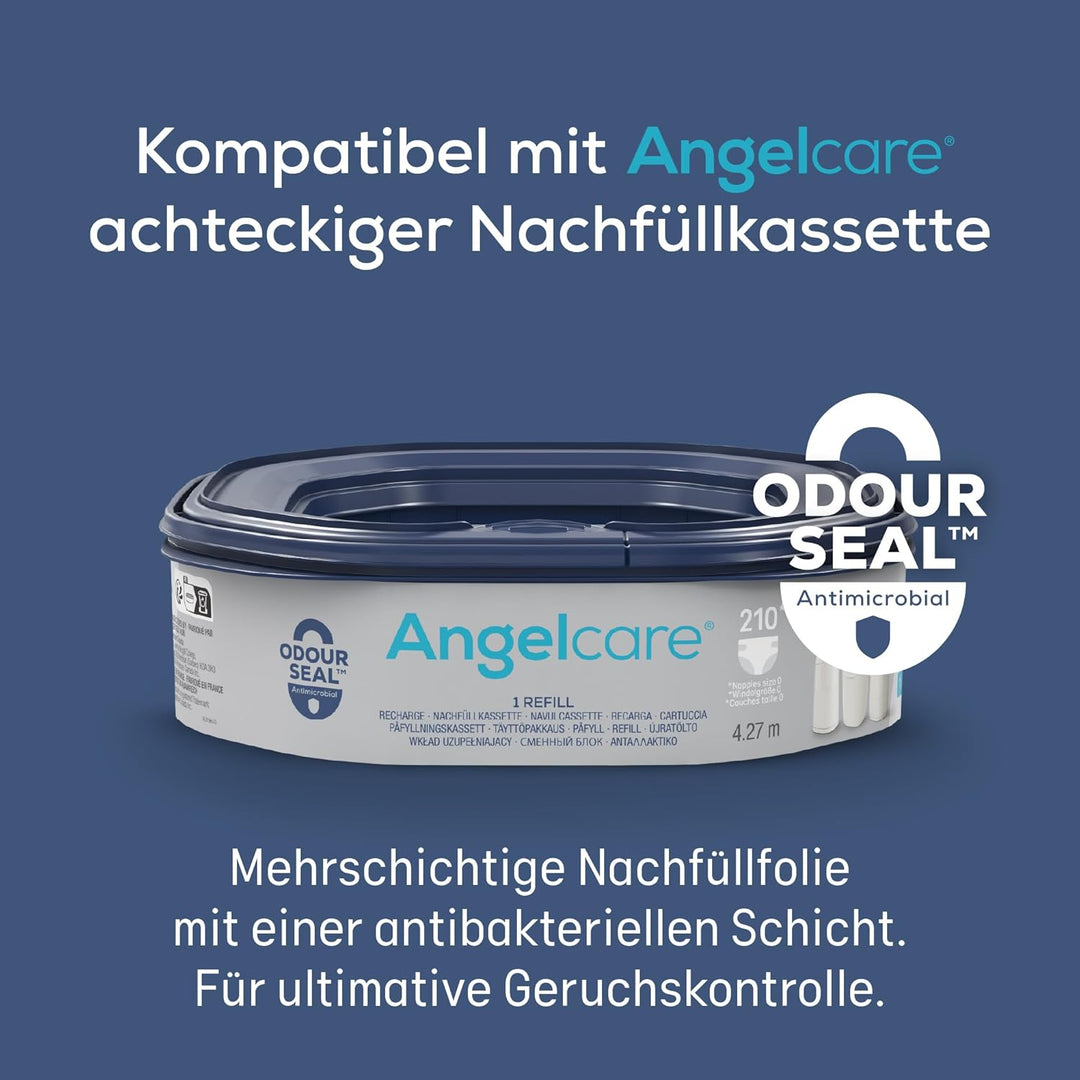 Angelcare Original Dress-Up XL Windeleimer, 5 x weniger Folienverbrauch, Umweltfreundlicheres System