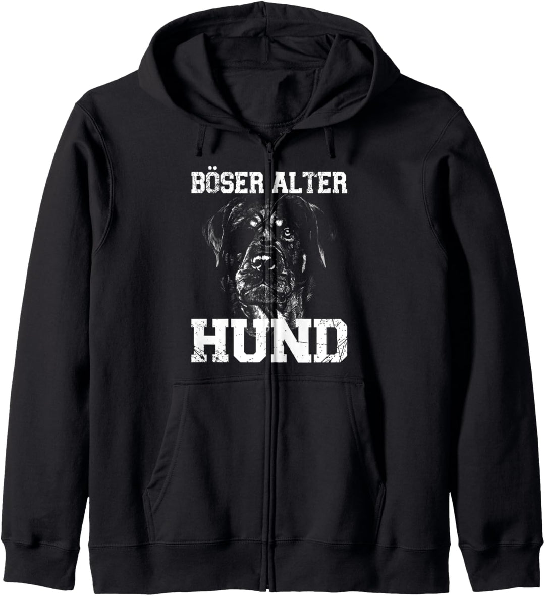 Böser alter Hund Kapuzenjacke