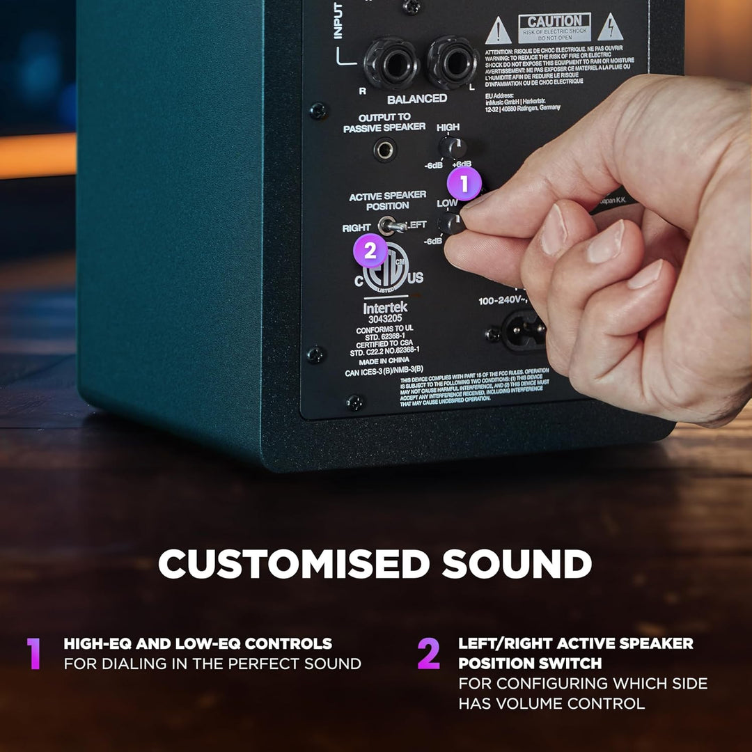 M-Audio BX3 3,5" Studio-Monitore High-Definition Monitor Lautsprecher Boxen für Recording und Multim