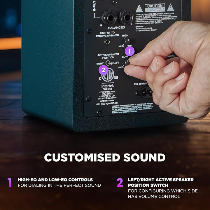 M-Audio BX3 3,5" Studio-Monitore High-Definition Monitor Lautsprecher Boxen für Recording und Multim