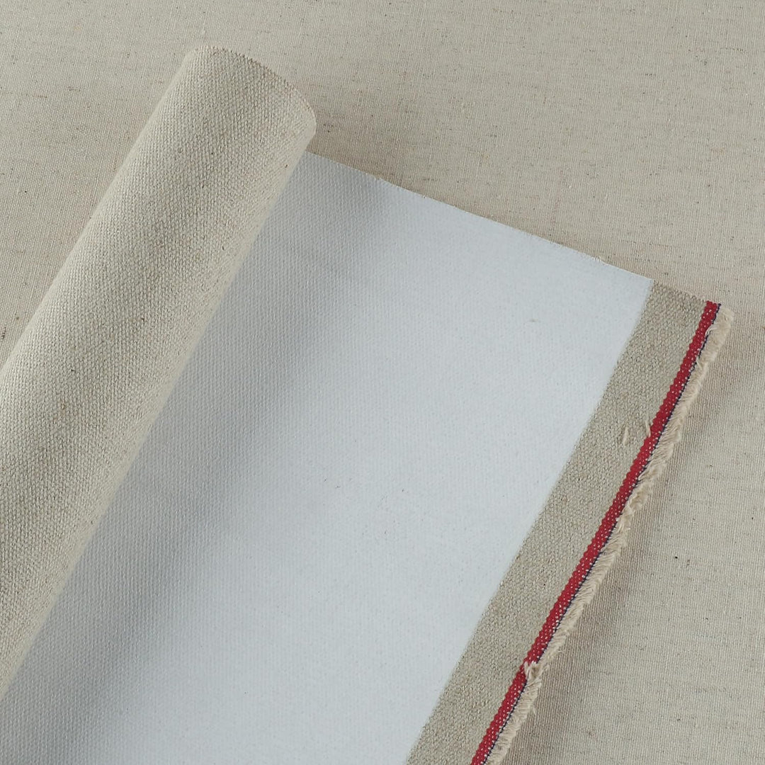 TOUROCMONT Leinwand auf Rolle Leinen -587 g/m² Leinen Maltuch Breite 80 cm Leinwandrolle 3 M 80 cm x