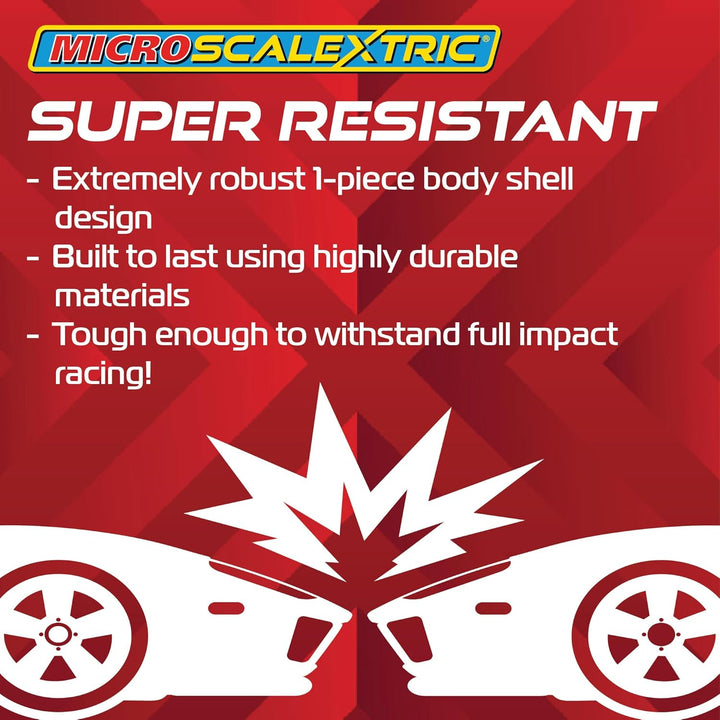 Scalextric Micro Cars – Justice League The Flash – Spielzeug-Schlitzauto zur Verwendung Rennstrecken
