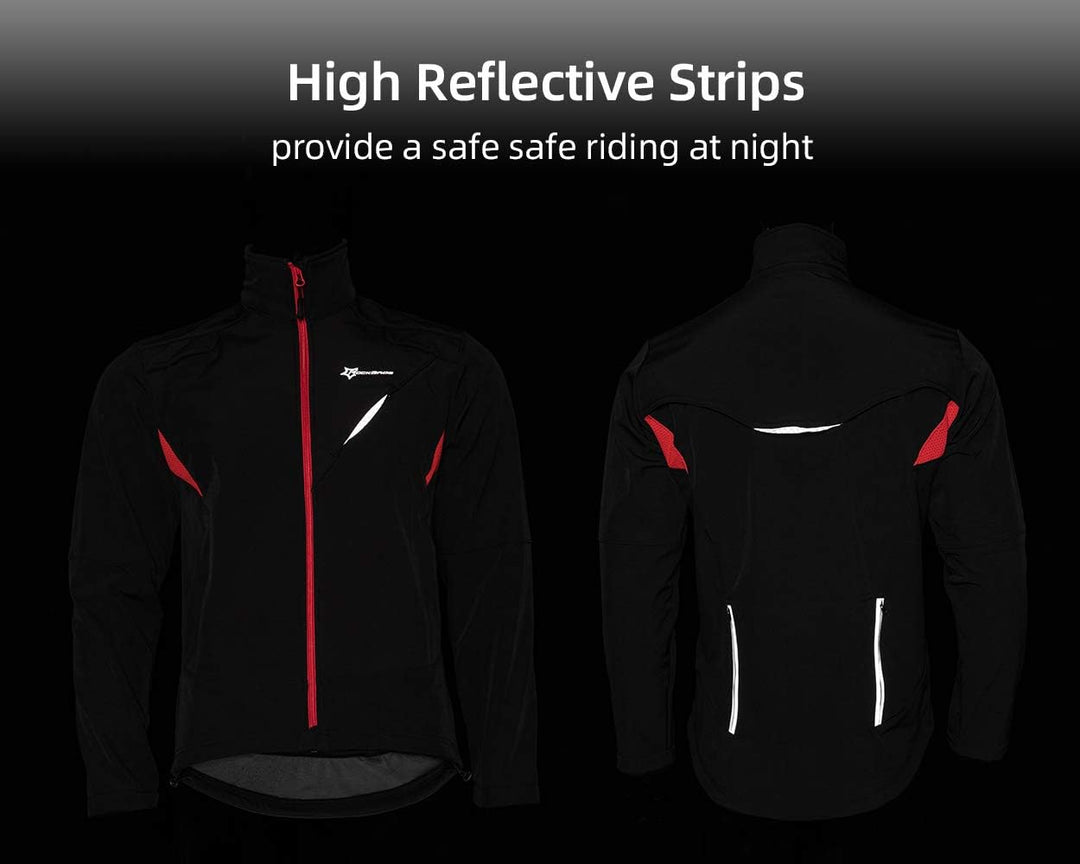 ROCKBROS Winter Jacke/Hose Fahrradbekleidung Herren Fahrrad Radjacke Lange Windjacke Radhose Freizei