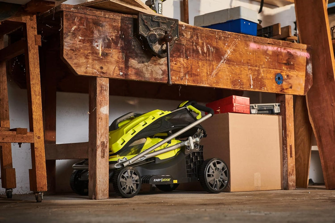 RYOBI 18 V ONE+ Akku-Rasenmäher RY18LMX37A-0 – 37 cm Schnittbreite, ohne Akku & Ladegerät, bürstenlo