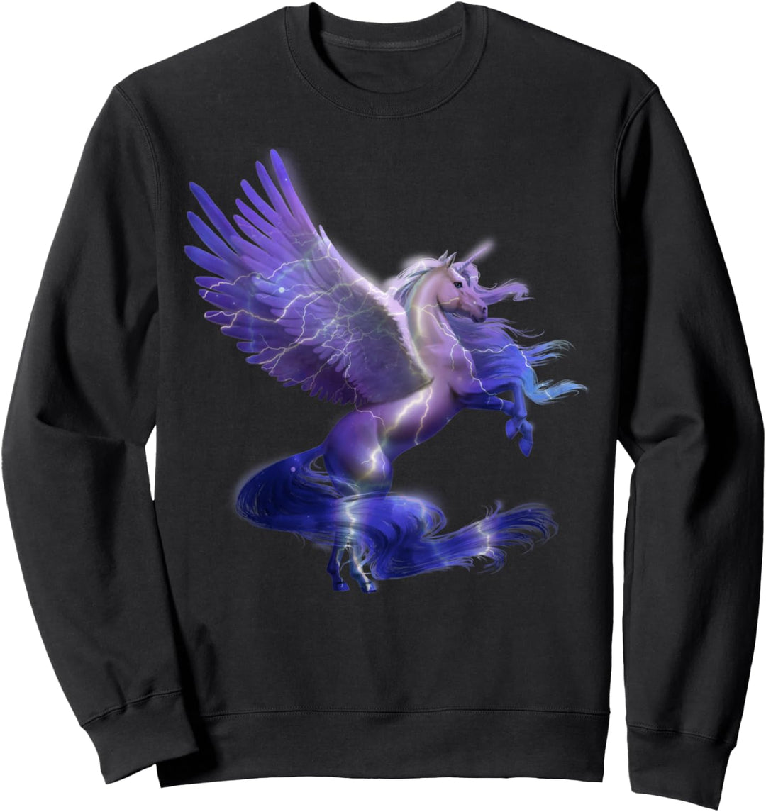Unicorn Magical Mystical Purple Unicorn Pegasus Geschenk Sweatshirt