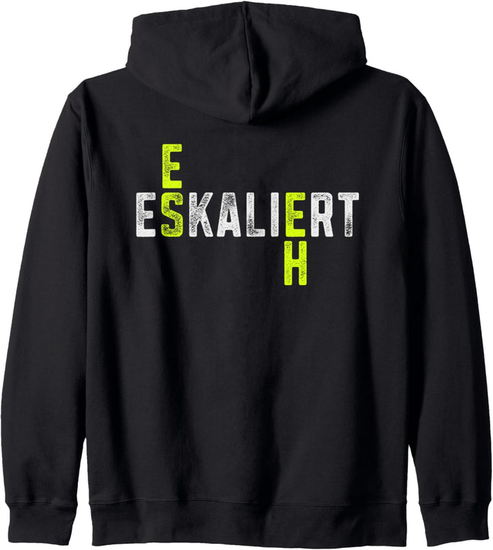 Es eskaliert eh Damen Herren Party Festival Mallorca Urlaub Kapuzenjacke
