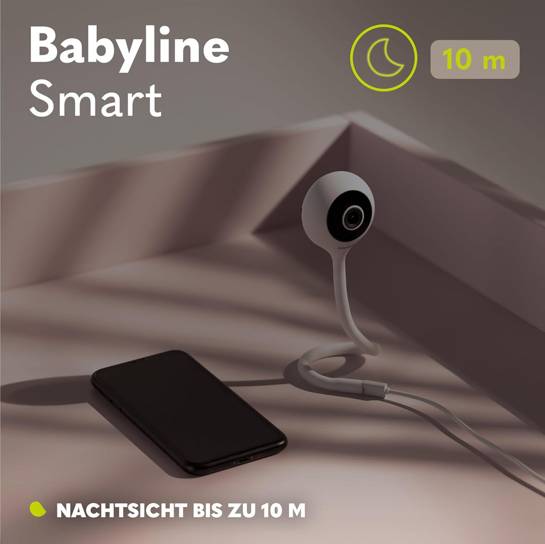 LIONELO Babyline Smart elektronisches Babyphone,Baby Camera Wi-Fi,Mobile Applikation,Bewegungs Geräu