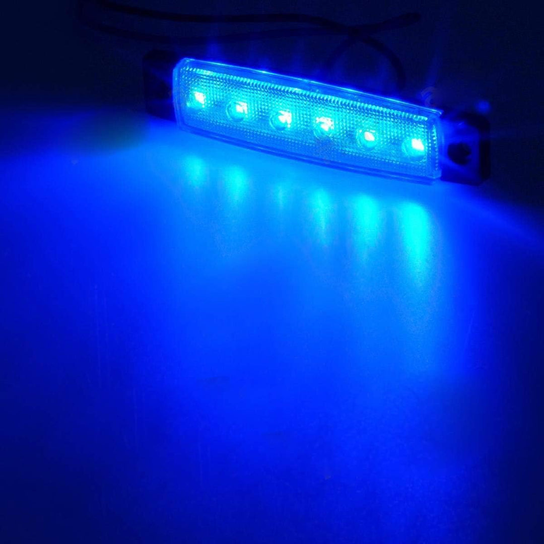 KYYET LED-Seitenmarkierungsleuchten, 6 LEDs, 2835 SMD, für LKW, Anhänger, Wohnmobil, Pickup, Traktor