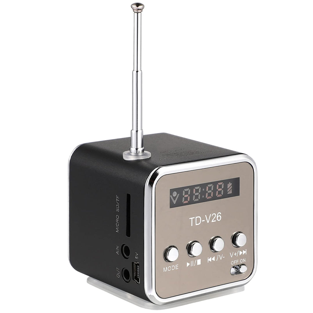 iplusmile Td-V26 Digital Lautsprecher Mini Lautsprecher Fm Radio Stereo Mp3 Mp4 Musikplayer Unterstü
