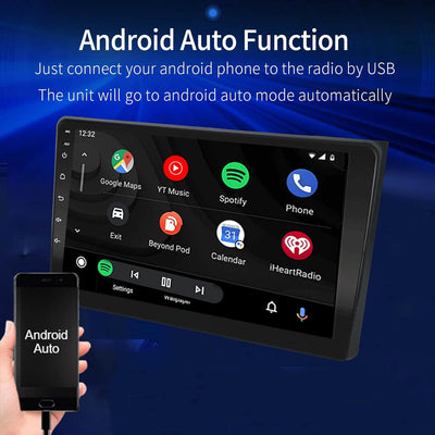 EZoneTronics Android 10.1 Autoradio Stereo für Audi A4 2002-2008 9 Zoll Touchscreen High Definition