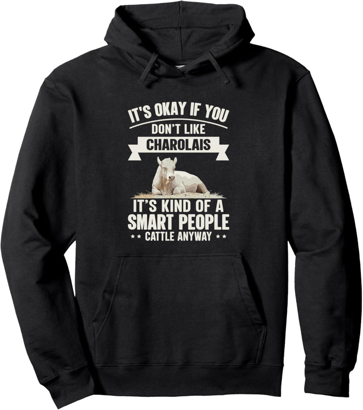 Smart People Viehzüchter - Kuhrasse Charolais Pullover Hoodie