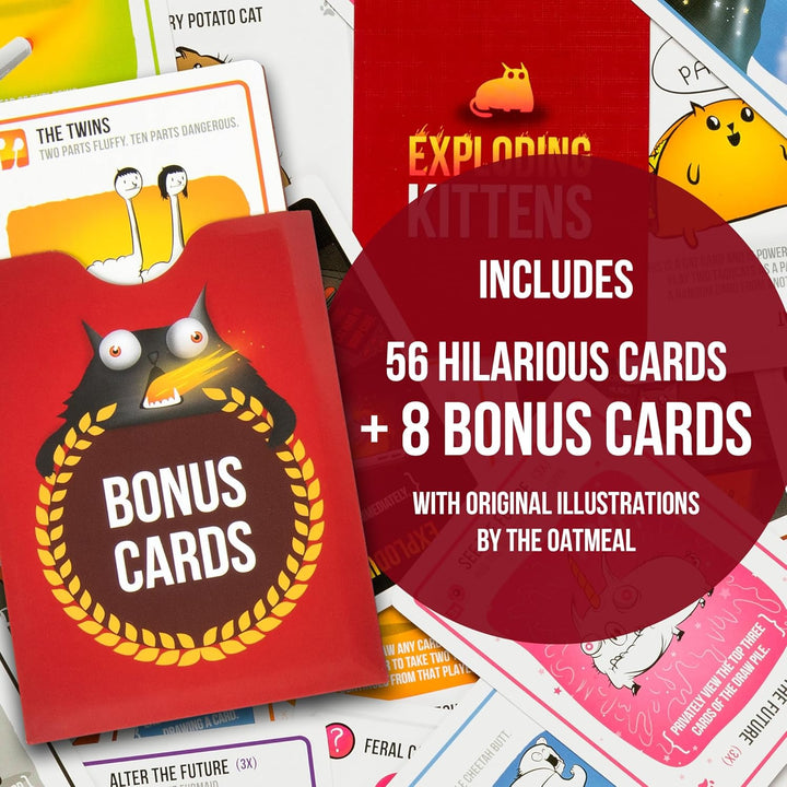 Exploding Kittens -10th Anniversary Collectible Tin (New Edition) – Updated with 8 Legacy Cards – Hi
