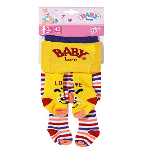BABY born Strumpfhose 2 x 43cm, gelb / gestreift, Gelb / Gestreift