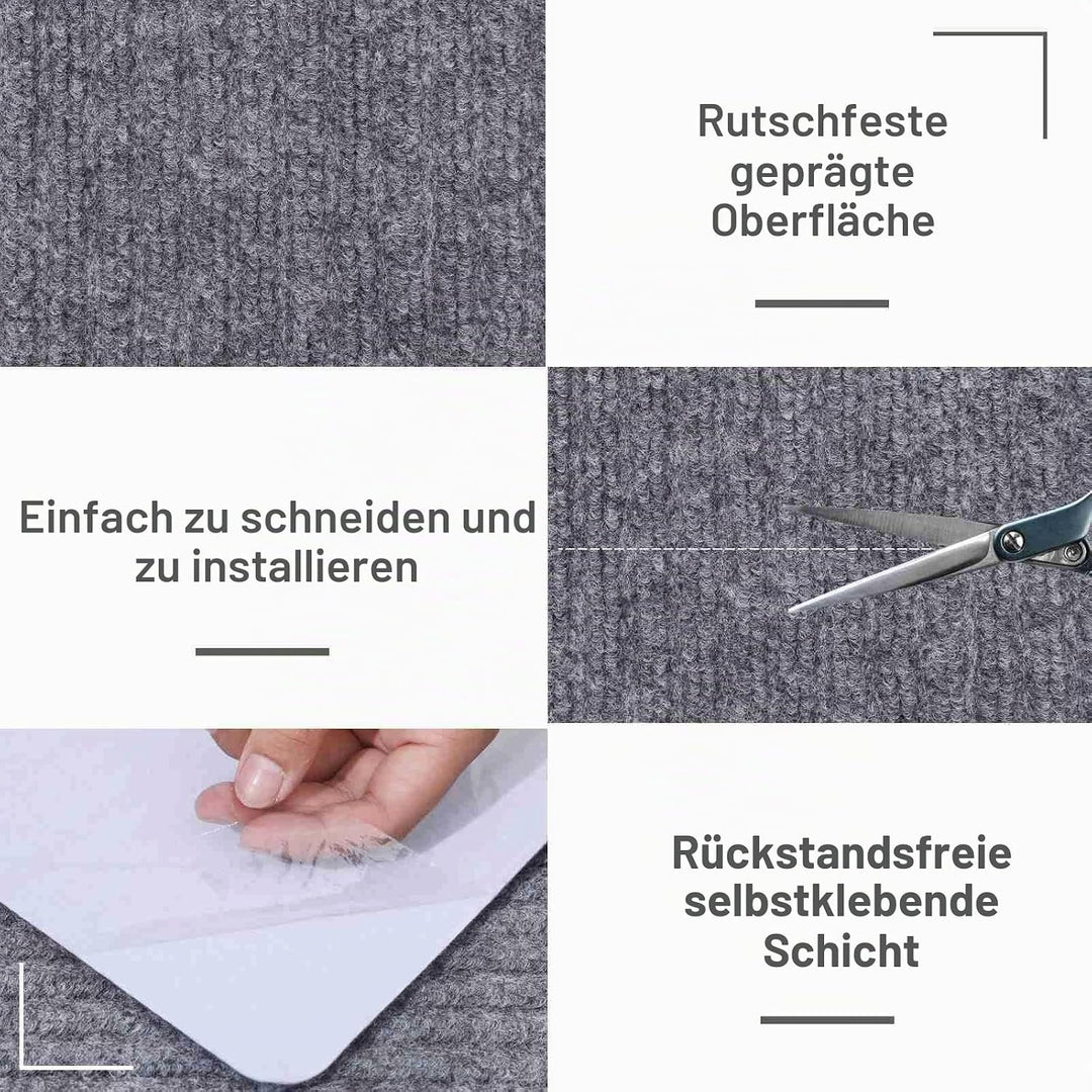 Arthome Teppich Treppenstufen Anti Rutsch Treppenteppich Teppiche 15 packen 20x76cm für Holztreppen,
