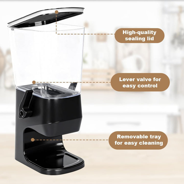 Müslispender, 3,2L Cereal Dispenser Cornflakes Spender, Trockene Lebensmittelspender Müslibehälter F