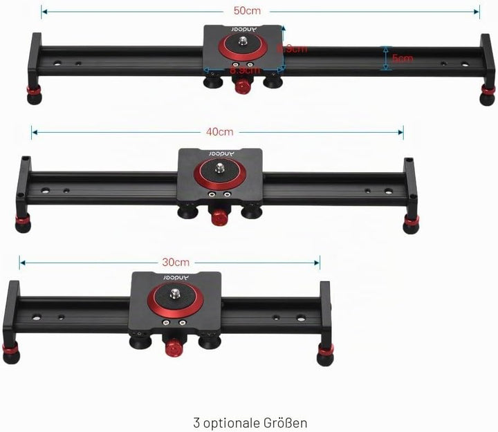 Andoer Slider Dolly Video Slider Dolly Kamera Track Slider Foto Aluminiumlegierung f¨¹r DSLR-Kamera