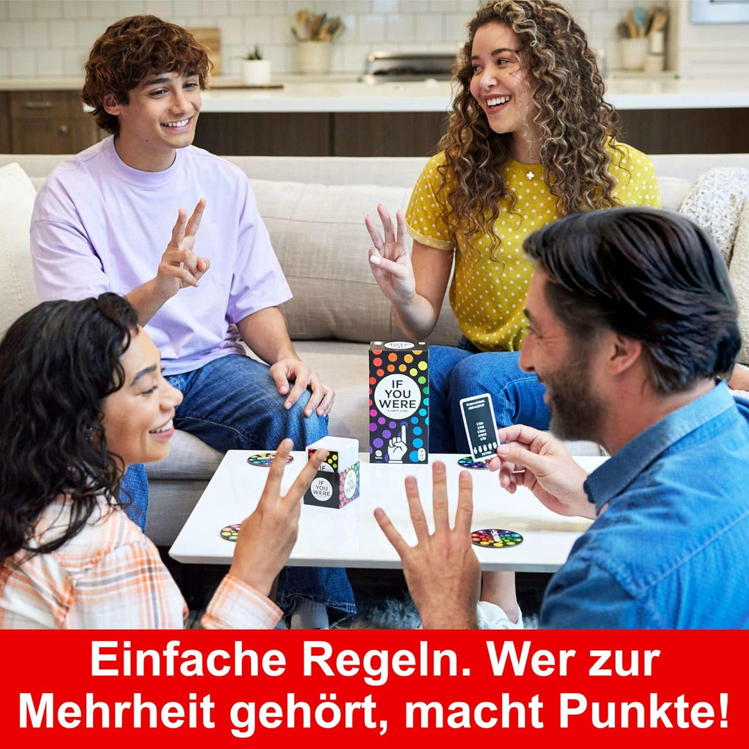 Mattel Games IF YOU WERE A PARTY GAME - Partyspiel für Erwachsene mit witzigen Fragen und Abstimmung